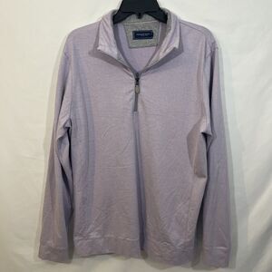 NWT VINEYARD VINES Purple Herringbone 1/4 Zip Fashion Knit Pullover Medium